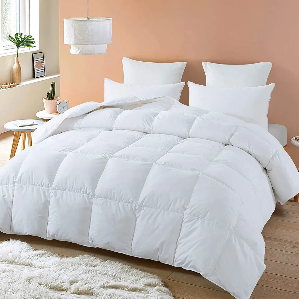 Cosydown All-Season Luxury 1000 Thread Count Egyptian Cotton Queen 88x92 Size Down Alternative Quilted 3 Pieces Comforter Set
